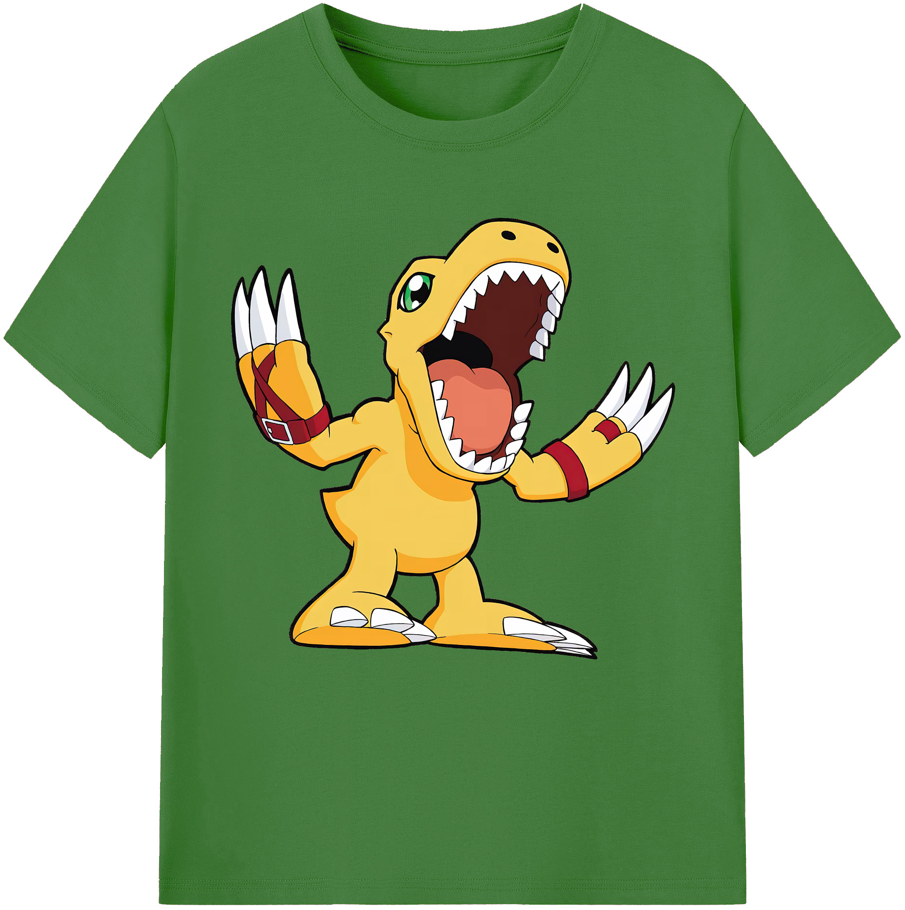 （画像用） Digimon デジタルモンスター/デジモン レディースカジュアルプリントTシャツ（綿100％）